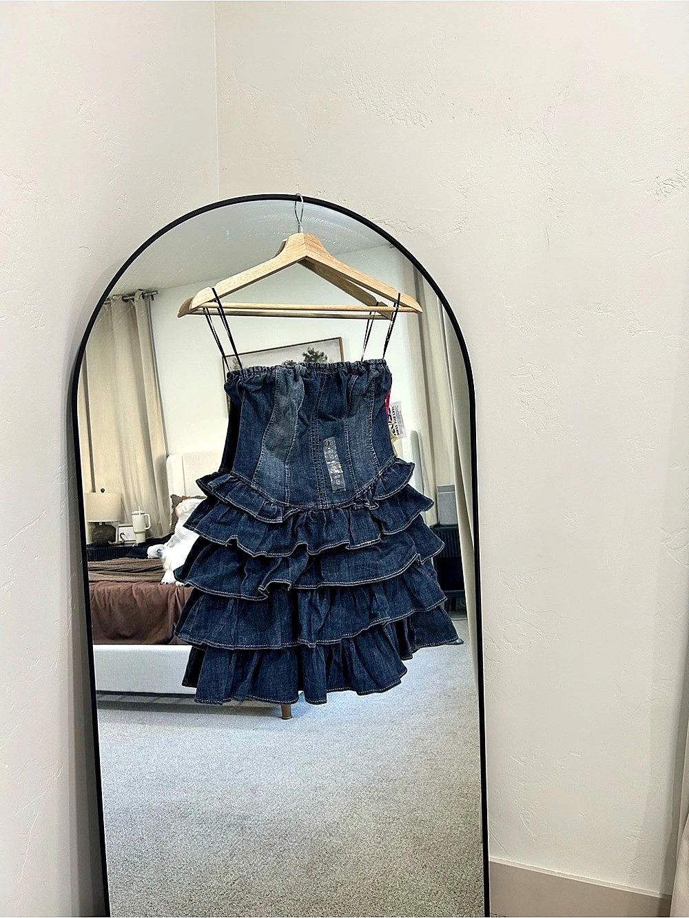 boo jeans Denim Tiered Mini Skirt Size Small NWT